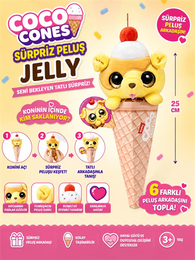 Coco Cones Sürpriz Peluş Jelly