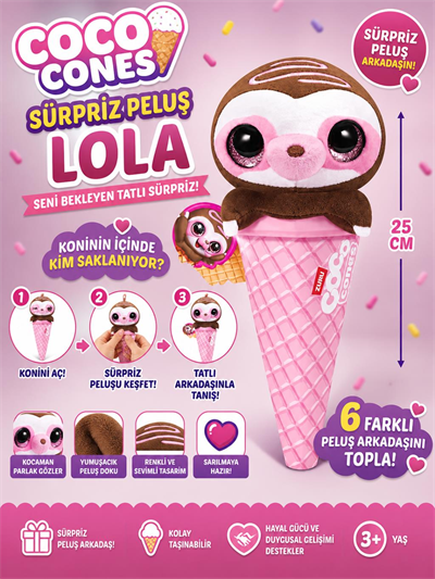 Coco Cones Sürpriz Peluş Lola