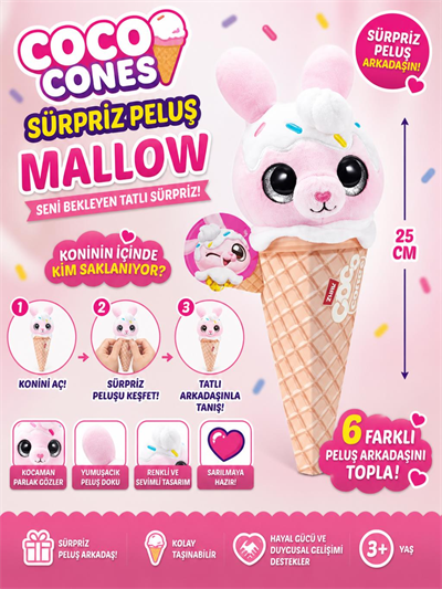 Coco Cones Sürpriz Peluş Mallow
