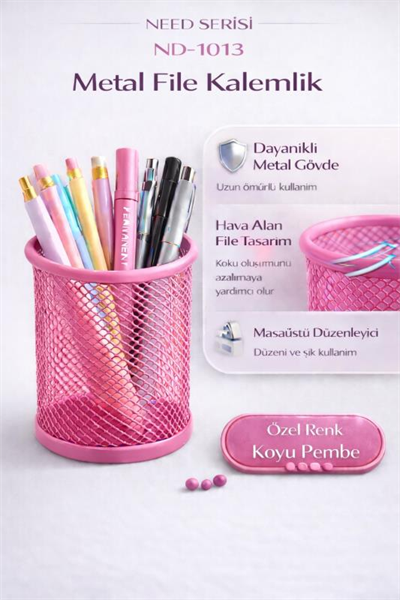 Need Metal File Kalemlik Koyu Pembe ND-1013