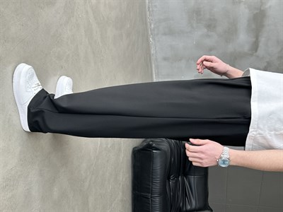 Extra Baggy Kumaş Pantolon Siyah