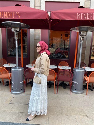 Clara Dantel Etek | Ekru