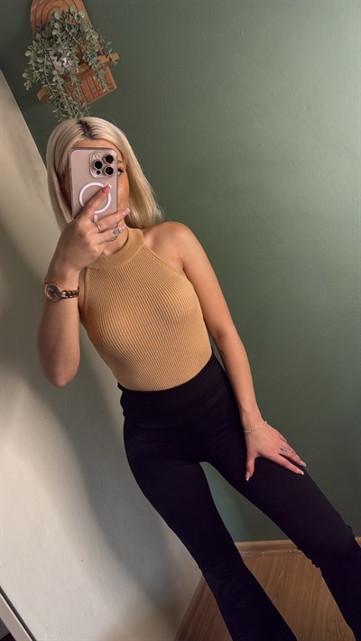  Fitilli Halter Yaka Body