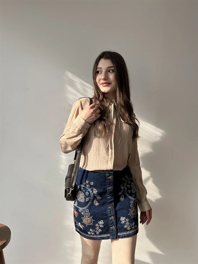 ORİJİNAL MARKA NAKIŞLI ETEK