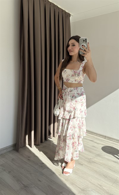 CROP ETEK ŞİFON TAKIM