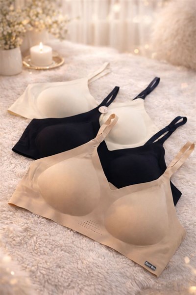 Seamless Bra Light | Lazer Kesim Dikişsiz Balensiz Kadın Sütyen 3'lü Set