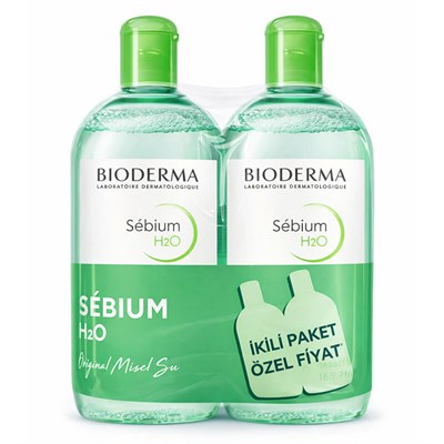Bioderma Sebium H2O Yüz ve Makyaj Temizleme Suyu 2 x 500 ml