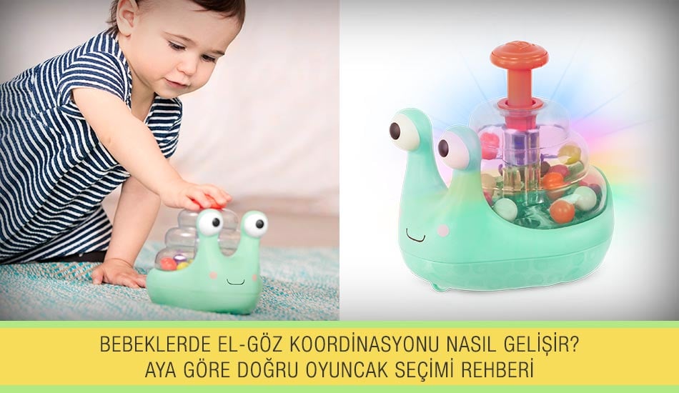 Bebeklerde El-Göz Koordinasyonu Nasıl Gelişir? Aya Göre Doğru Oyuncak Seçimi Rehberi