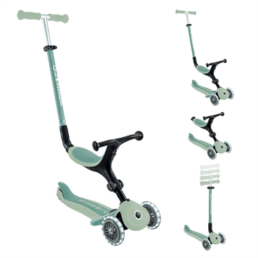Globber Go Up Active Ecologic Işıklı Scooter - Pistachio