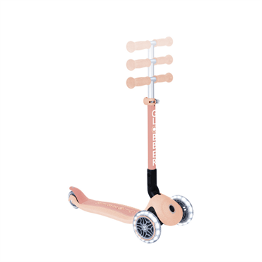 Globber Junior Ecologic Katlanabilir Işıklı Scooter - Peach
