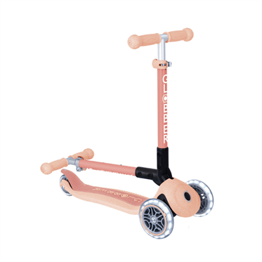 Globber Junior Ecologic Katlanabilir Işıklı Scooter - Peach