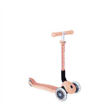 Globber Junior Ecologic Katlanabilir Işıklı Scooter - Peach
