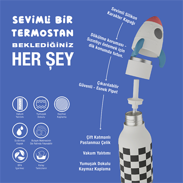 Asobu Bestie Bottle - Rocketship