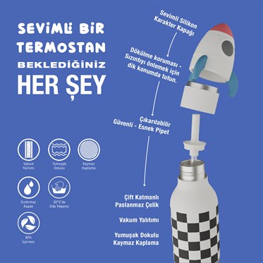 Asobu Bestie Bottle - Rocketship