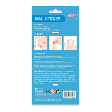 Avenir Simli Tırnak Çıkartmaları - Ocean