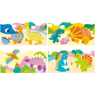 Avenir Mozaik Yapıştırma - Dinosaurs