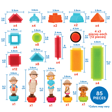 Battat Yapı Oyuncakları - Safari - 85 Parça