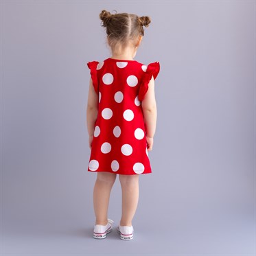 Bebeğim ve Ben Elbise - Kırmızı Ponte