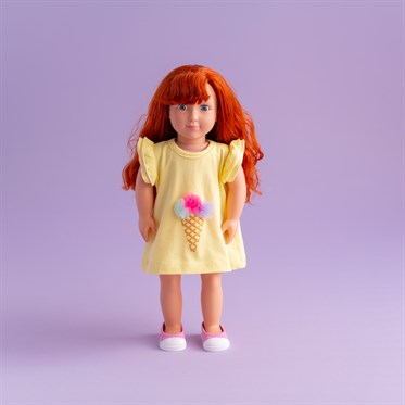 Bebeğim ve Ben Elbise - Sarı Ice Cream