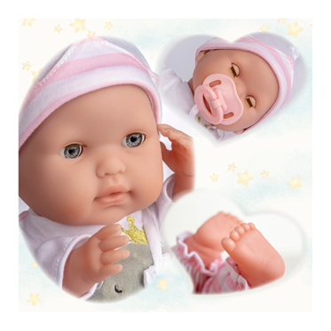 Berenguer Oyuncak Bebek 38 cm - Pembe ve Aksesuar Seti