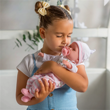 Berenguer Oyuncak Bebek 38 cm - Pembe ve Aksesuar Seti