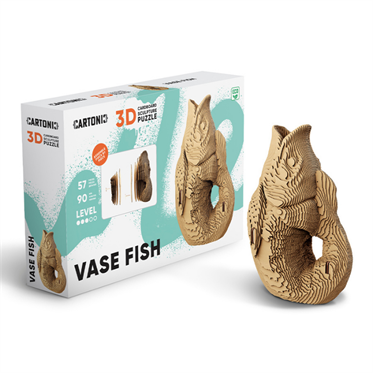 Cartonic 3D Puzzle - FISH VASE