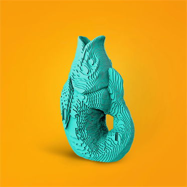 Cartonic 3D Puzzle - FISH VASE