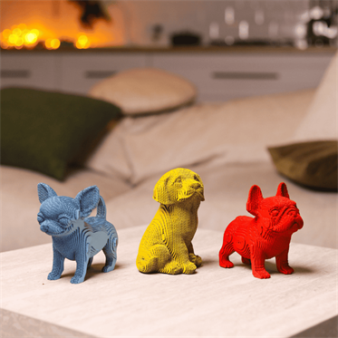 Cartonic 3D Puzzle - PUPPIES TRIO