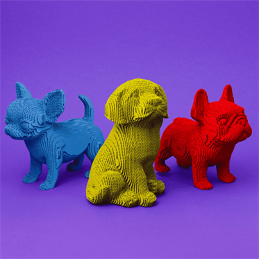 Cartonic 3D Puzzle - PUPPIES TRIO
