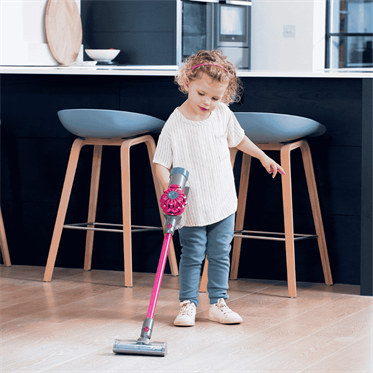 Casdon - Oyuncak Dyson Kablosuz Elektrikli Süpürge - Pembe
