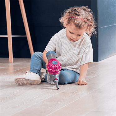 Casdon - Oyuncak Dyson Kablosuz Elektrikli Süpürge - Pembe