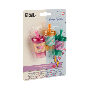 Create It Dudak Balmı Seti - Pipetli Bardaklar - Candy Explosion