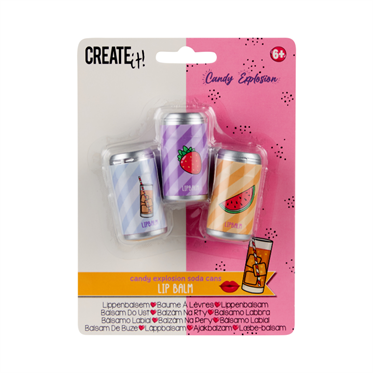 Create It Dudak Balmı Seti - Soda Kutuları - Candy Explosion