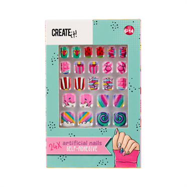 Create It Takma Tırnak Seti - Rainbow - Candy Explosion