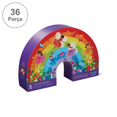 Crocodile Creek Dekoratif Puzzle - 36 Parça - Over the Rainbow
