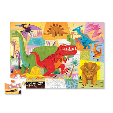 Crocodile Creek Dekoratif Puzzle - 36 Parça - Dinozor