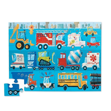 Crocodile Creek Dekoratif Puzzle - 36 Parça - Araçlar