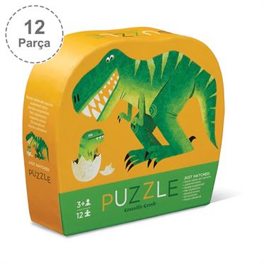 Crocodile Creek  Mini Puzzle - 12  Parça - Dinozor Ve Yavrusu