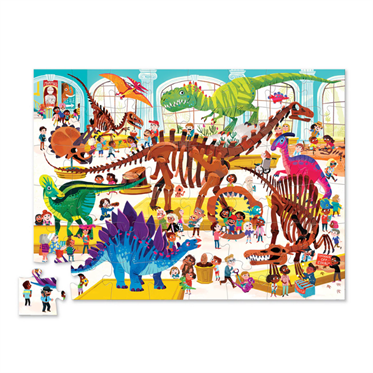 Crocodile Creek Müzede Bir Gün Puzzle - 48 Parça - Dinozor
