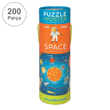 Crocodile Creek Poster Puzzle - 200 Parça - Uzay