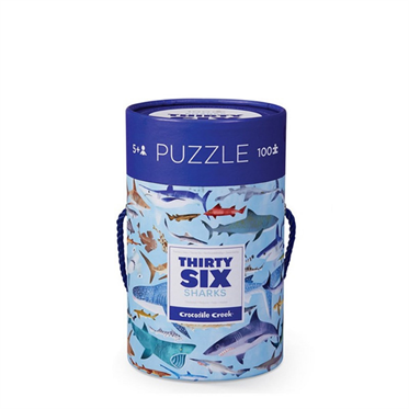 Crocodile Creek Puzzle - 100 Parça - Köpek Balıkları