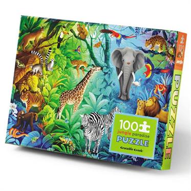 Crocodile Creek Puzzle - 100 Parça - Orman Cenneti
