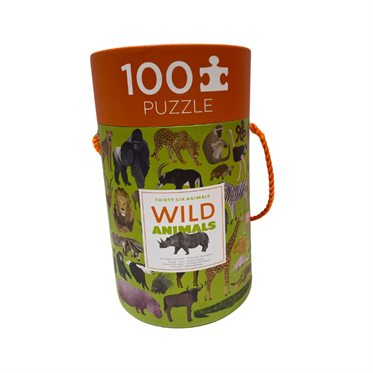 Crocodile Creek Puzzle - 100 Parça - Vahşi Hayvanlar