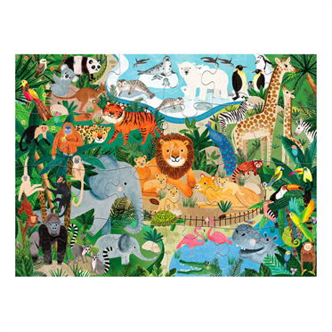 Crocodile Creek Puzzle - 24 Parça - Hayvanat Bahçesi