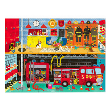 Crocodile Creek Puzzle - 24 Parça - İtfaiye