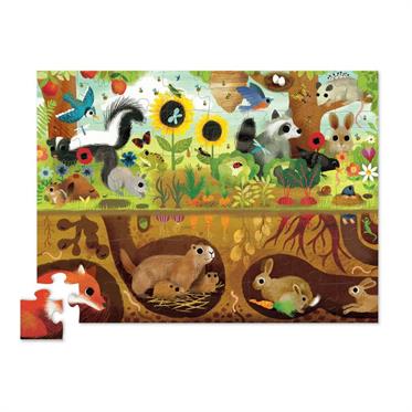 Crocodile Creek Puzzle - 48  Parça - Arka Bahçe Keşfi