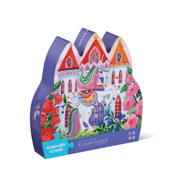 Crocodile Creek Dekoratif Puzzle - 36 Parça - Unicorn Kalesi