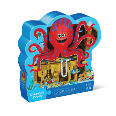 Crocodile Creek Dekoratif Puzzle - 36 Parça - Octopus Treasure