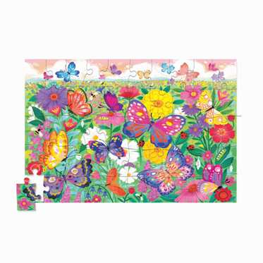 Crocodile Creek Holografik Puzzle - 50 Parça - Kelebekler