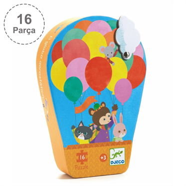 Djeco Dekoratif Puzzle 16 Parça -  Balloon